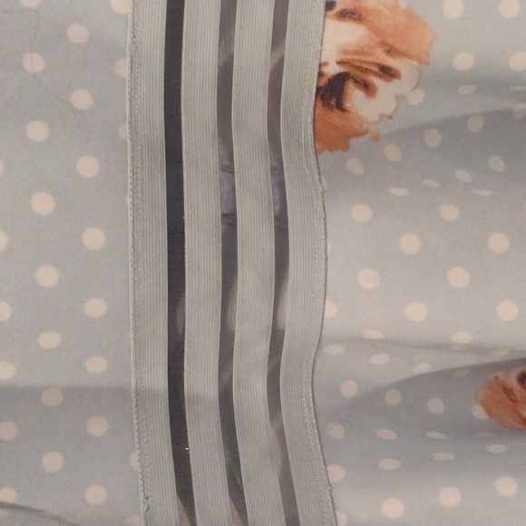 City Studios blue/gray polka dotted flower dress size 9 - Picture 3 of 10